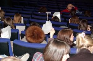 Workshop à l'ESAD de Reims, performance et projections. 