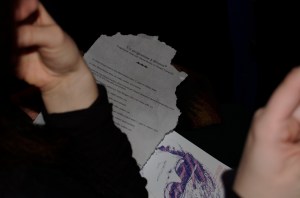 Workshop à l'ESAD de Reims, performance et projections.