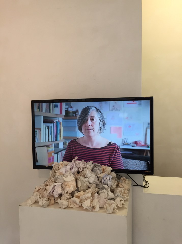 Cracher le morceau - vue de l'installation - galerie Satellite - février 2021